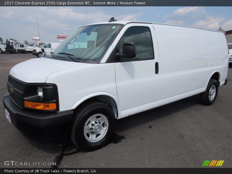Summit White / Medium Pewter 2017 Chevrolet Express 2500 Cargo Extended WT