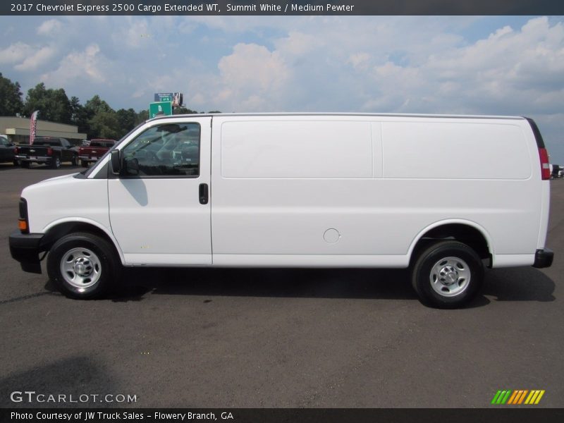 Summit White / Medium Pewter 2017 Chevrolet Express 2500 Cargo Extended WT