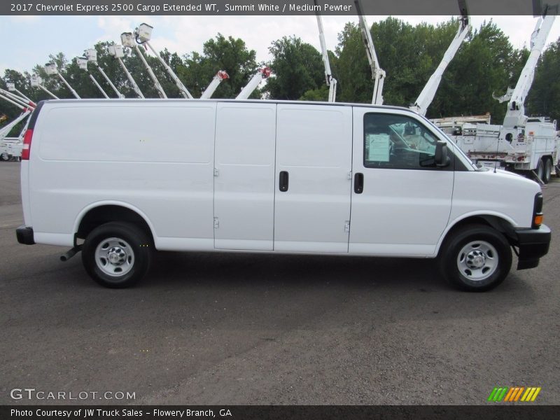 Summit White / Medium Pewter 2017 Chevrolet Express 2500 Cargo Extended WT