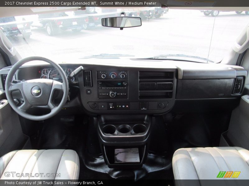 Summit White / Medium Pewter 2017 Chevrolet Express 2500 Cargo Extended WT