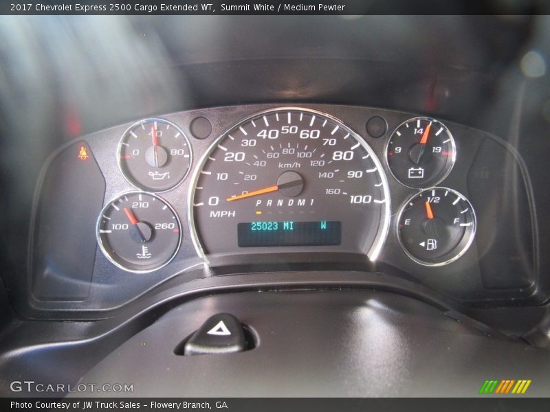 Summit White / Medium Pewter 2017 Chevrolet Express 2500 Cargo Extended WT
