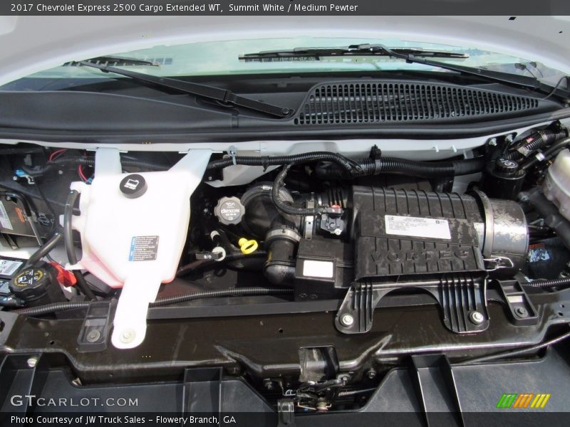 Summit White / Medium Pewter 2017 Chevrolet Express 2500 Cargo Extended WT