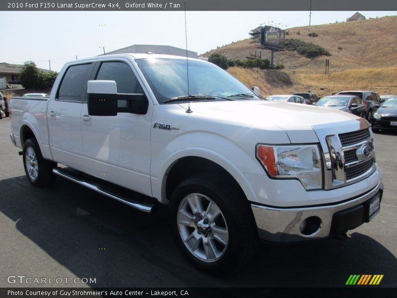 Oxford White / Tan 2010 Ford F150 Lariat SuperCrew 4x4