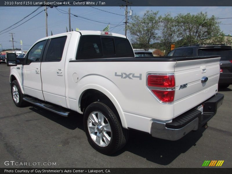 Oxford White / Tan 2010 Ford F150 Lariat SuperCrew 4x4