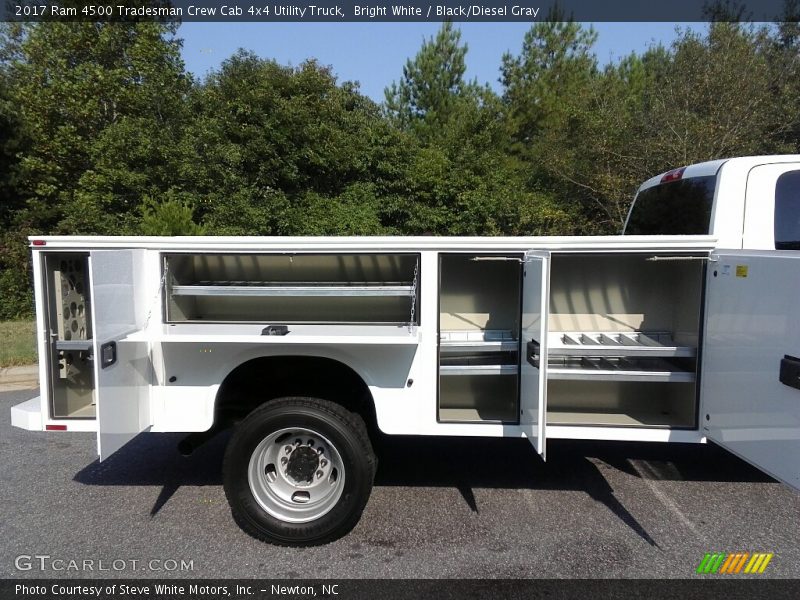 Bright White / Black/Diesel Gray 2017 Ram 4500 Tradesman Crew Cab 4x4 Utility Truck