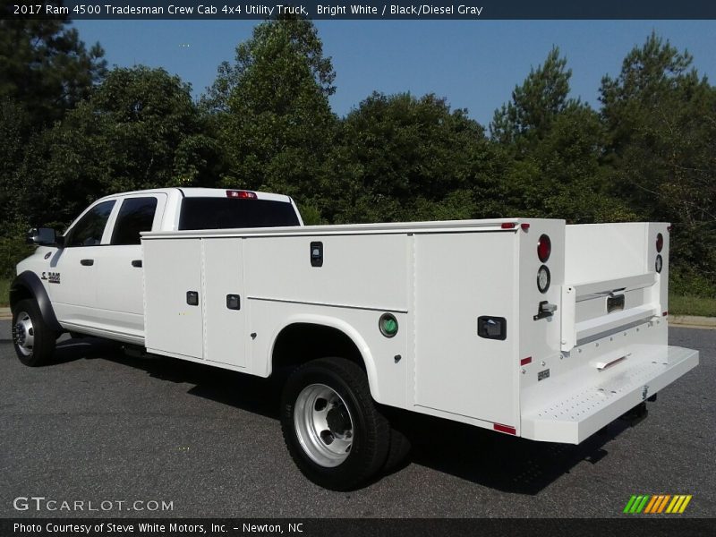 Bright White / Black/Diesel Gray 2017 Ram 4500 Tradesman Crew Cab 4x4 Utility Truck