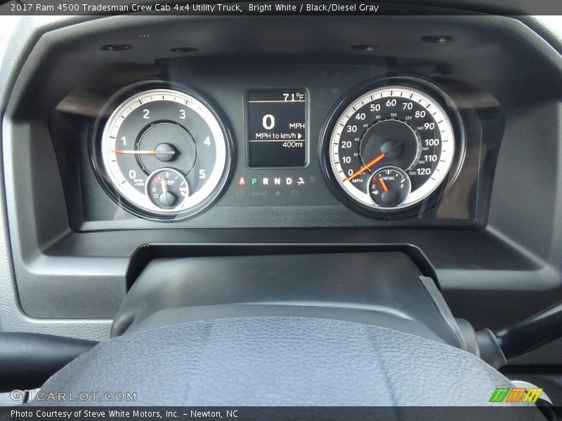 Bright White / Black/Diesel Gray 2017 Ram 4500 Tradesman Crew Cab 4x4 Utility Truck