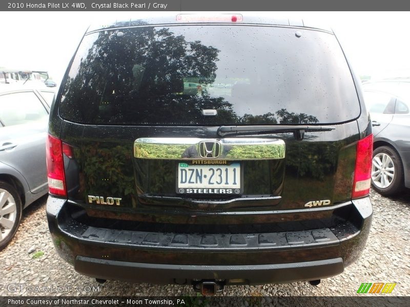 Crystal Black Pearl / Gray 2010 Honda Pilot LX 4WD