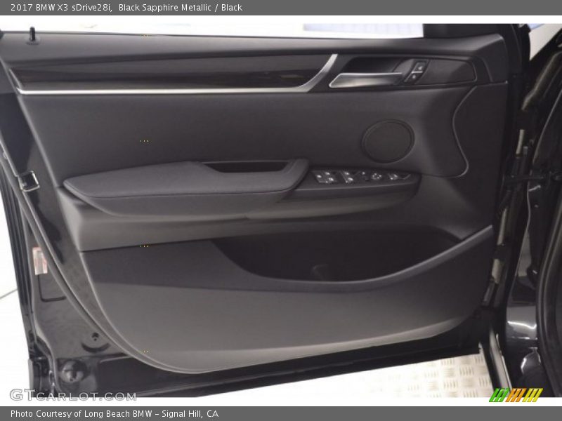Black Sapphire Metallic / Black 2017 BMW X3 sDrive28i