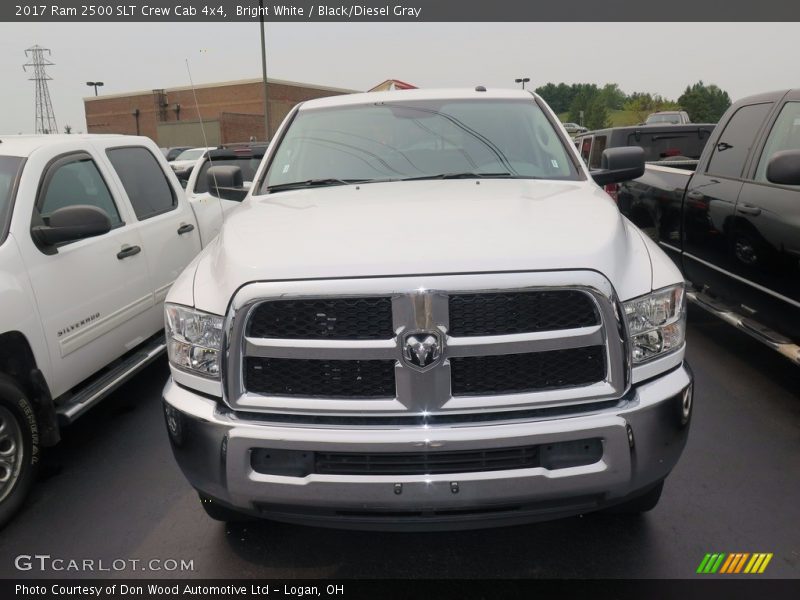 Bright White / Black/Diesel Gray 2017 Ram 2500 SLT Crew Cab 4x4