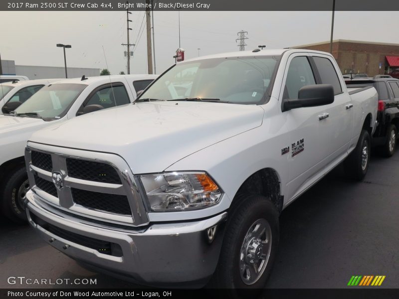 Bright White / Black/Diesel Gray 2017 Ram 2500 SLT Crew Cab 4x4