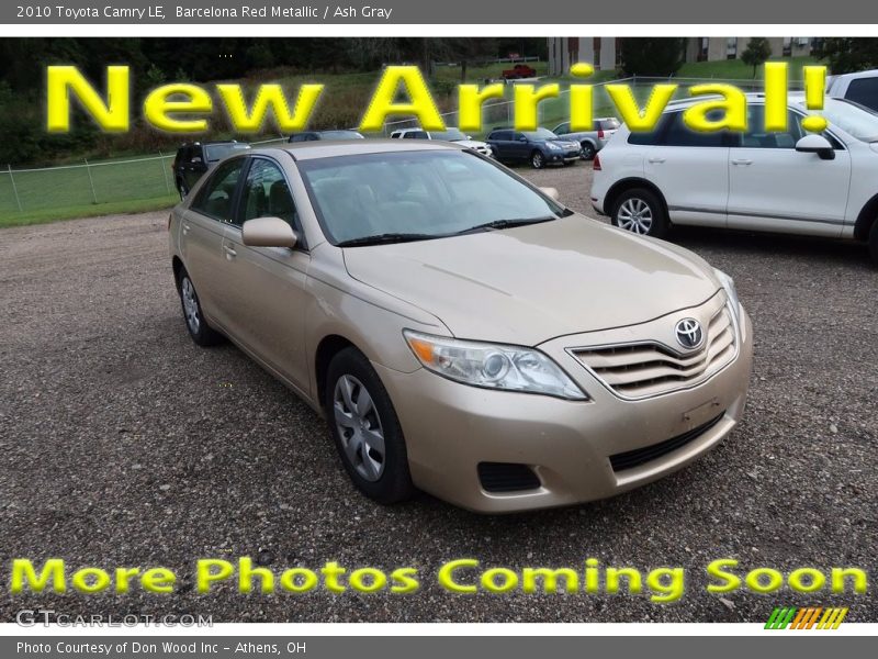 Barcelona Red Metallic / Ash Gray 2010 Toyota Camry LE