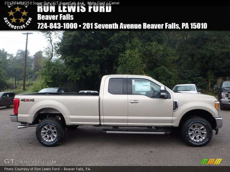 White Gold / Camel 2017 Ford F350 Super Duty XLT SuperCab 4x4