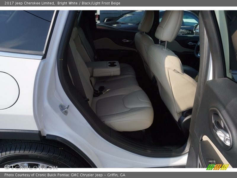 Bright White / Black/Light Frost Beige 2017 Jeep Cherokee Limited