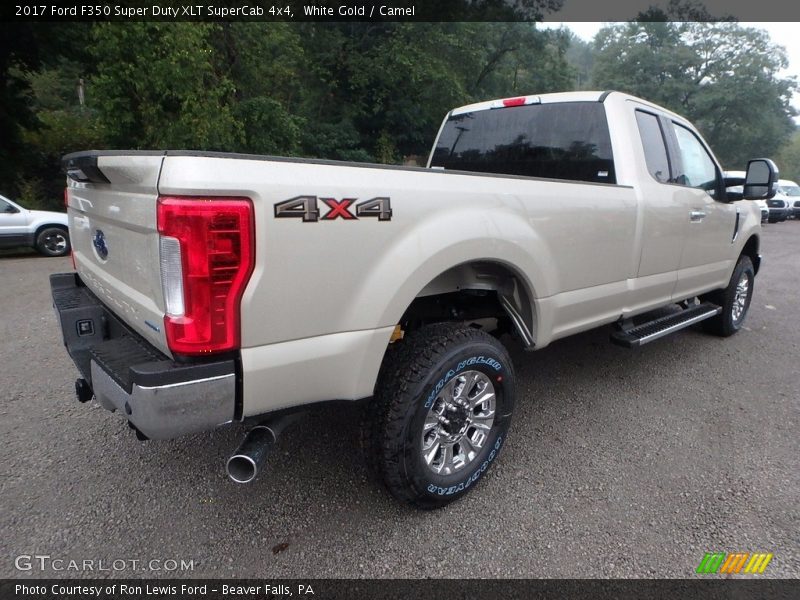 White Gold / Camel 2017 Ford F350 Super Duty XLT SuperCab 4x4