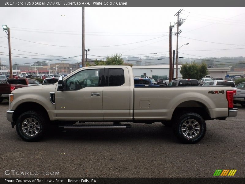 White Gold / Camel 2017 Ford F350 Super Duty XLT SuperCab 4x4