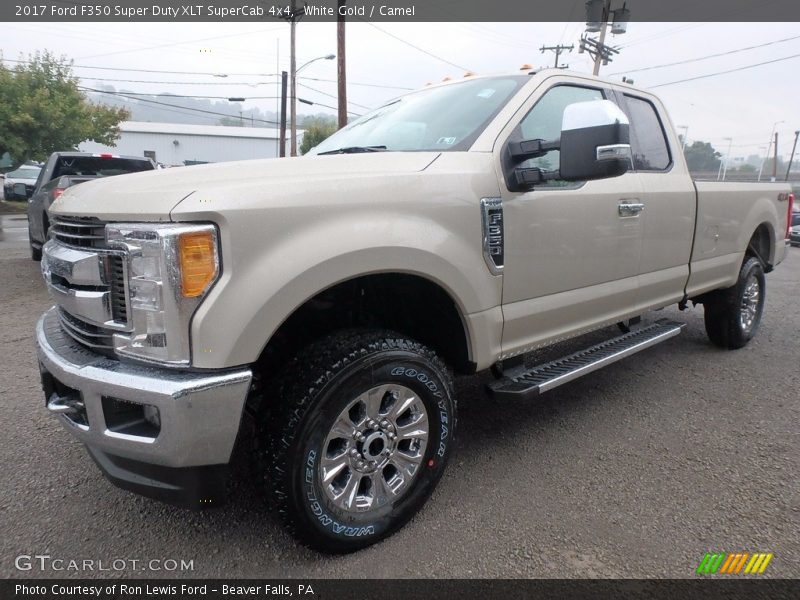 White Gold / Camel 2017 Ford F350 Super Duty XLT SuperCab 4x4