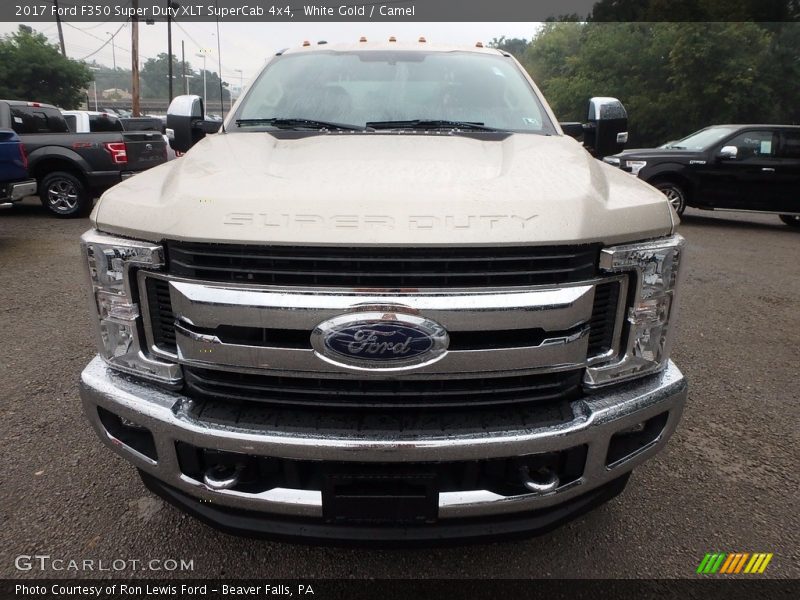 White Gold / Camel 2017 Ford F350 Super Duty XLT SuperCab 4x4