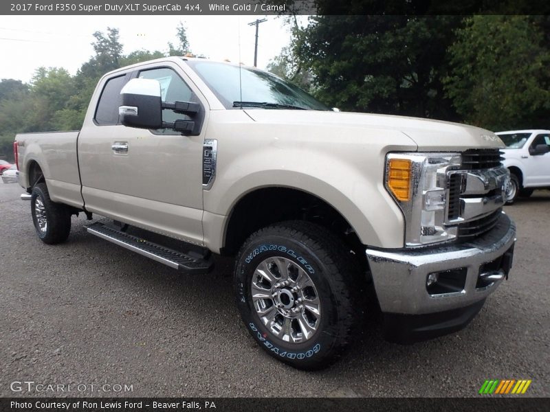 White Gold / Camel 2017 Ford F350 Super Duty XLT SuperCab 4x4