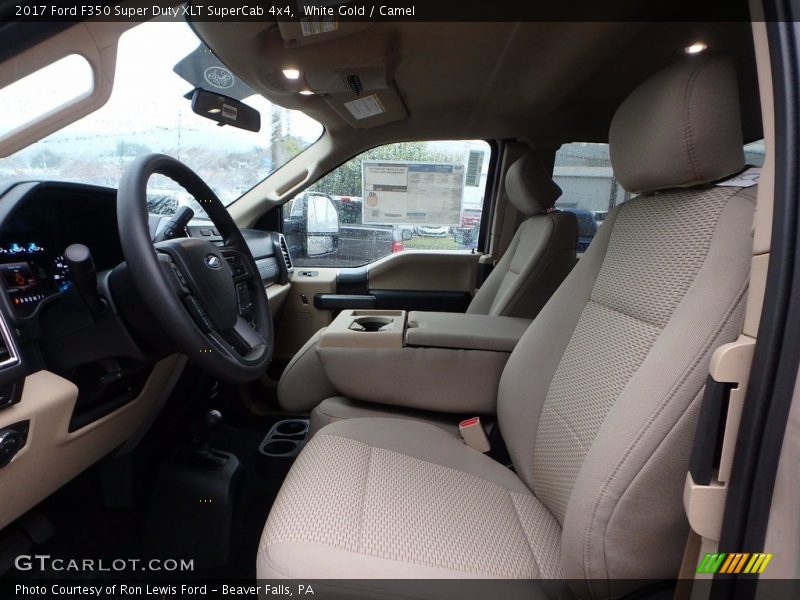 White Gold / Camel 2017 Ford F350 Super Duty XLT SuperCab 4x4