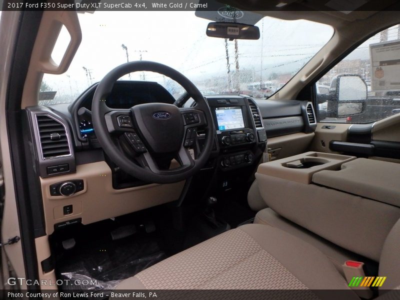 White Gold / Camel 2017 Ford F350 Super Duty XLT SuperCab 4x4