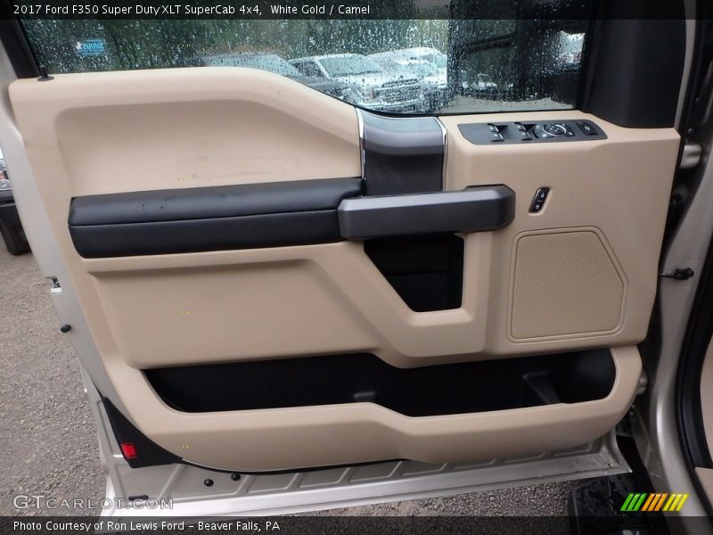 White Gold / Camel 2017 Ford F350 Super Duty XLT SuperCab 4x4