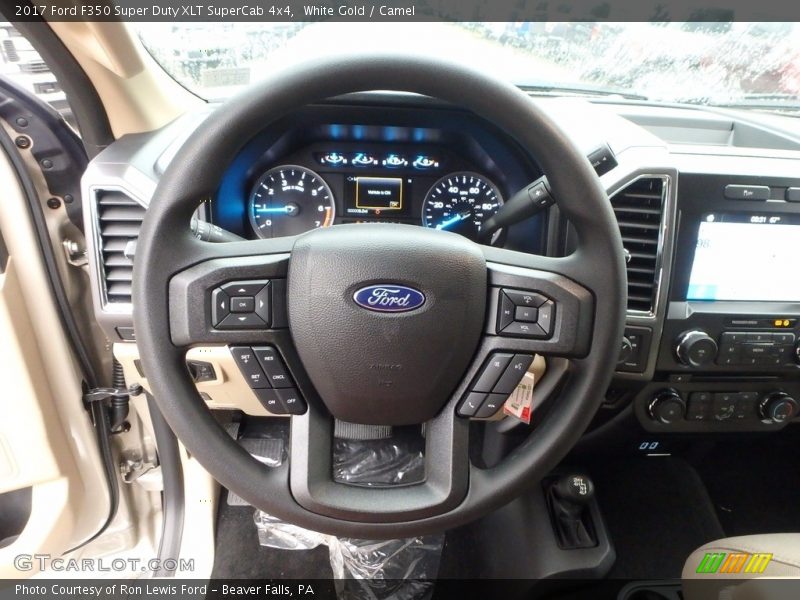 White Gold / Camel 2017 Ford F350 Super Duty XLT SuperCab 4x4