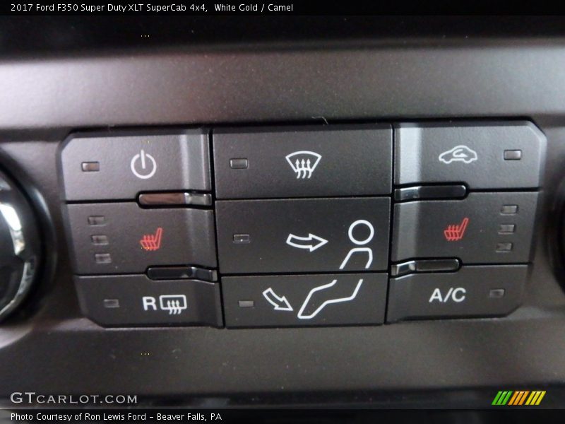 White Gold / Camel 2017 Ford F350 Super Duty XLT SuperCab 4x4
