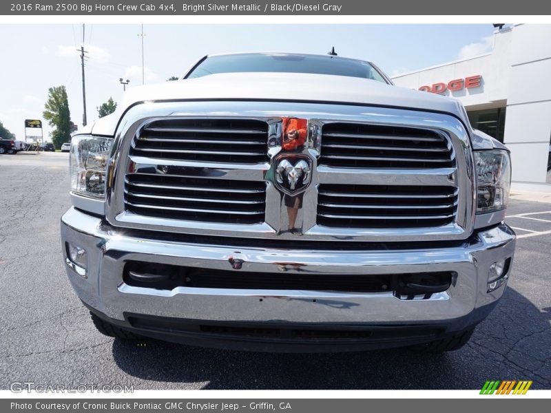 Bright Silver Metallic / Black/Diesel Gray 2016 Ram 2500 Big Horn Crew Cab 4x4