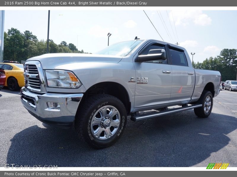 Bright Silver Metallic / Black/Diesel Gray 2016 Ram 2500 Big Horn Crew Cab 4x4