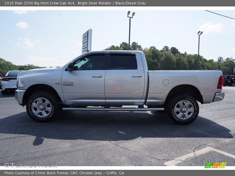 Bright Silver Metallic / Black/Diesel Gray 2016 Ram 2500 Big Horn Crew Cab 4x4