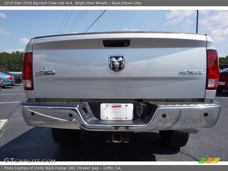 Bright Silver Metallic / Black/Diesel Gray 2016 Ram 2500 Big Horn Crew Cab 4x4