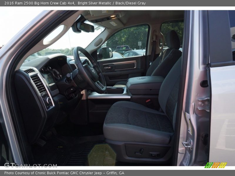 Bright Silver Metallic / Black/Diesel Gray 2016 Ram 2500 Big Horn Crew Cab 4x4