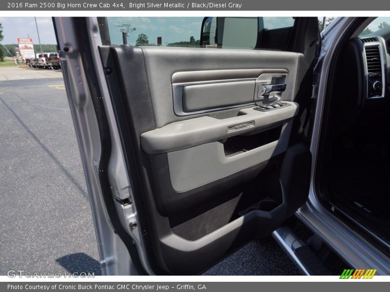 Bright Silver Metallic / Black/Diesel Gray 2016 Ram 2500 Big Horn Crew Cab 4x4