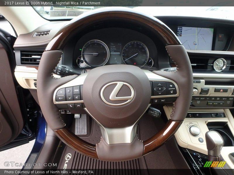 Nightfall Mica / Parchment 2017 Lexus ES 300h Hybrid