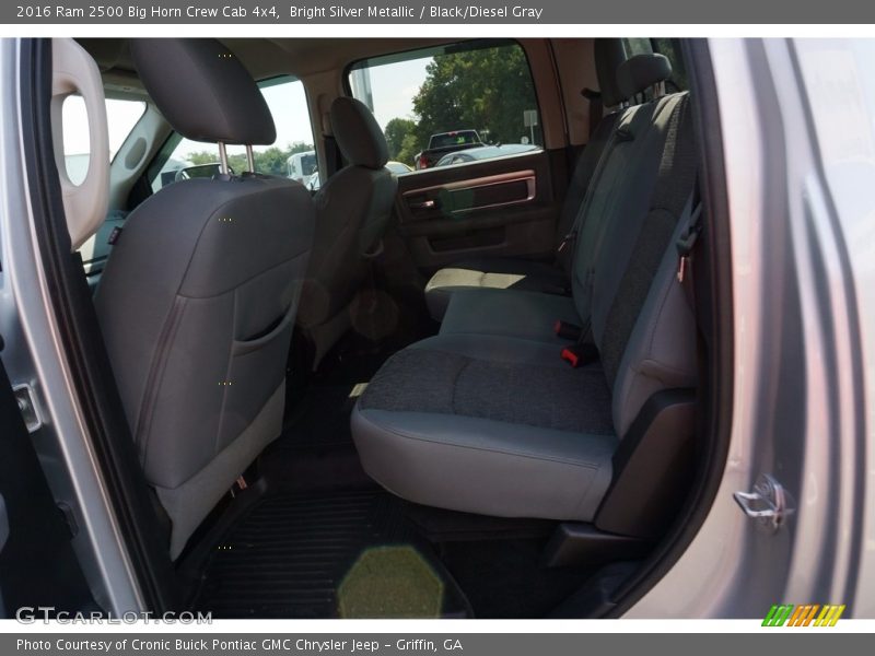 Bright Silver Metallic / Black/Diesel Gray 2016 Ram 2500 Big Horn Crew Cab 4x4