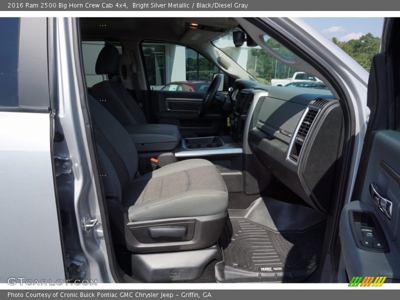Bright Silver Metallic / Black/Diesel Gray 2016 Ram 2500 Big Horn Crew Cab 4x4