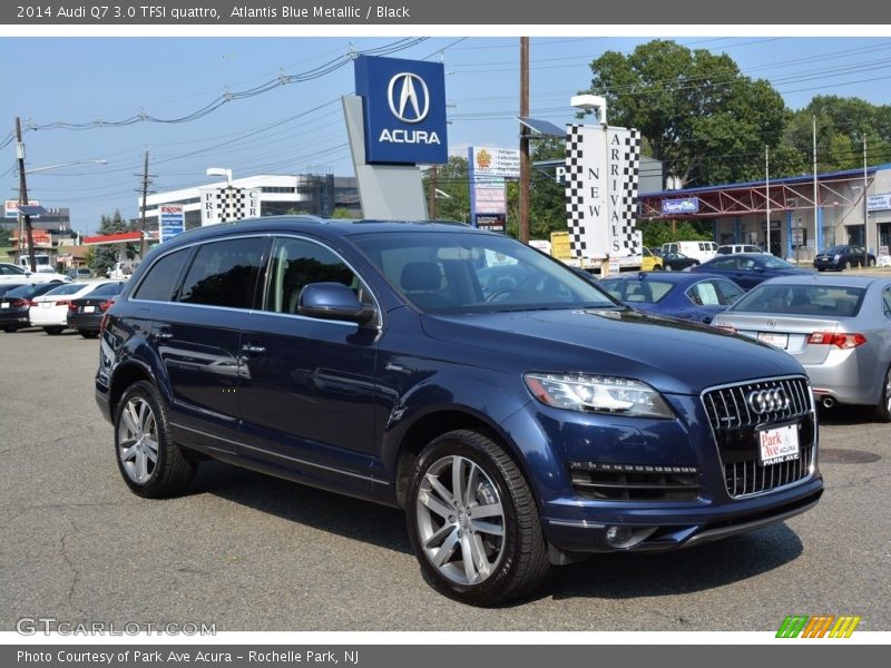 Atlantis Blue Metallic / Black 2014 Audi Q7 3.0 TFSI quattro