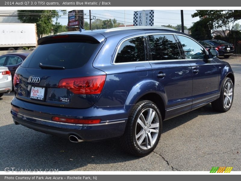 Atlantis Blue Metallic / Black 2014 Audi Q7 3.0 TFSI quattro