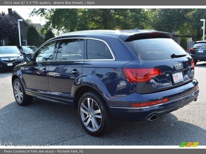 Atlantis Blue Metallic / Black 2014 Audi Q7 3.0 TFSI quattro