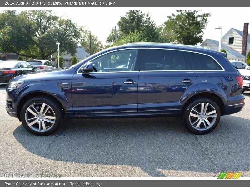 Atlantis Blue Metallic / Black 2014 Audi Q7 3.0 TFSI quattro