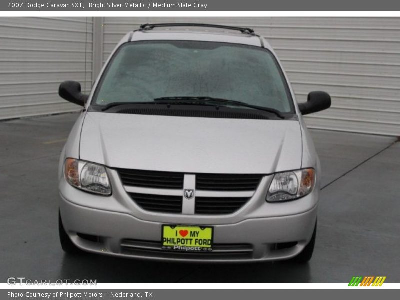 Bright Silver Metallic / Medium Slate Gray 2007 Dodge Caravan SXT