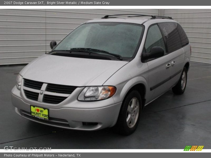 Bright Silver Metallic / Medium Slate Gray 2007 Dodge Caravan SXT