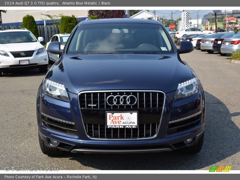 Atlantis Blue Metallic / Black 2014 Audi Q7 3.0 TFSI quattro