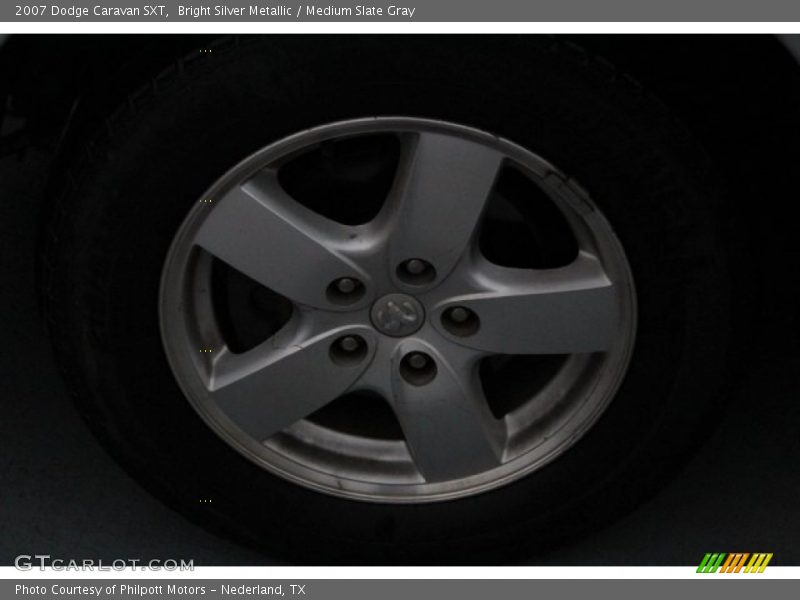 Bright Silver Metallic / Medium Slate Gray 2007 Dodge Caravan SXT
