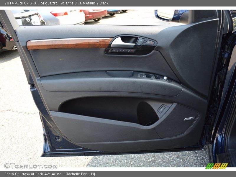 Atlantis Blue Metallic / Black 2014 Audi Q7 3.0 TFSI quattro