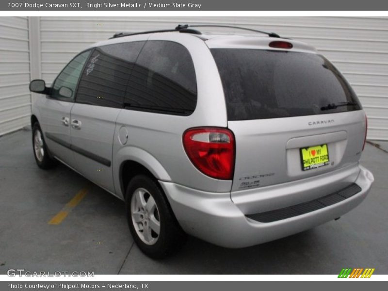Bright Silver Metallic / Medium Slate Gray 2007 Dodge Caravan SXT