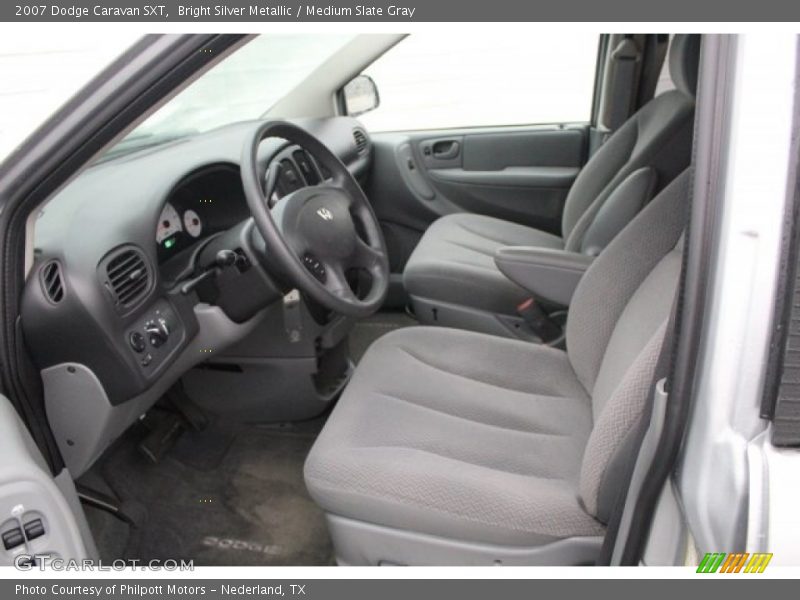 Bright Silver Metallic / Medium Slate Gray 2007 Dodge Caravan SXT