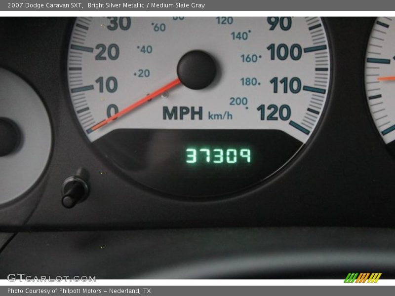Bright Silver Metallic / Medium Slate Gray 2007 Dodge Caravan SXT