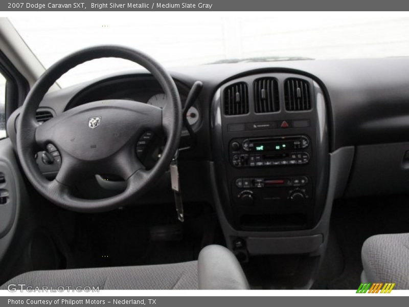 Bright Silver Metallic / Medium Slate Gray 2007 Dodge Caravan SXT